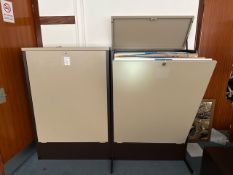 Pair Of Large Drawing Storage Cabinets - No Reserve