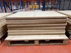 Pallet of 15 Chipboards Shelves 119cm x 90cm - No Reserve