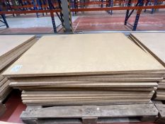 Pallet Of 15 Chipboards Shelves 119cm x 90cm- No Reserve