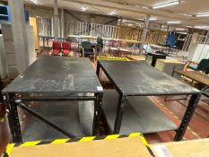 2 Black Warehouse Tables - No Reserve
