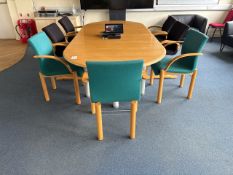 Confrence Table & Chairs - No Reserve