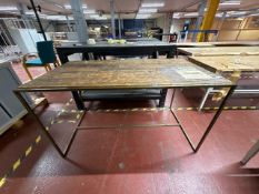 Wooden Topped Display Table - No Reserve