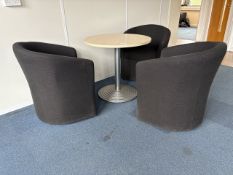Table & Bucket Chairs - No Reserve