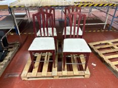 4 Fabric Topped Chairs - No Reserve