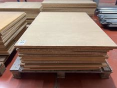 Pallet of 15 Chipboards Shelves 119cm x 90cm - No Reserve