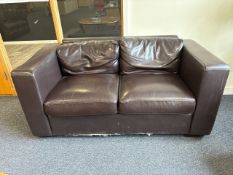 Faux Leather Sofa - No Reserve