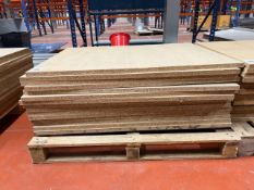 Pallet of 15 Chipboards Shelves 119cm x 90cm- No Reserve