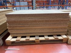 Pallet Of 18 Chipboards Shelves 119cm x 90cm - No Reserve