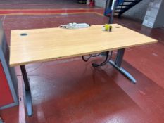 Straight Wooden Desk - No Reserve