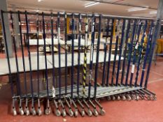 14 Blue Wheeled Clothes Rails - No Reserve