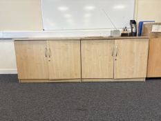 2 Wooden Office Cabinets - No Reserve