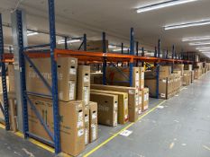 6 Bays Of Blue And Orange Boltless Racking - No Reserve