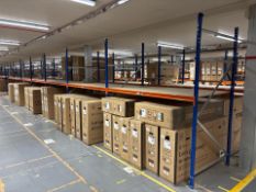 7 Bays Of Blue And Orange Boltless Racking - No Reserve