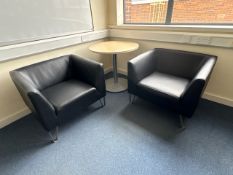 Bucket Chairs & Table - No Reserve