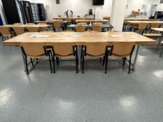 Industrial Canteen Table & Chairs - No Reserve