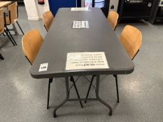 Canteen Table With 4 Chairs - No Reserve