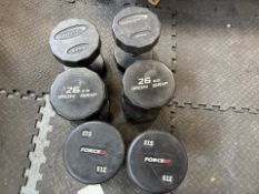 Group Of Assorted Dumbbells