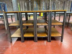 4 Wooden Topped Display Shelves - No Reserve
