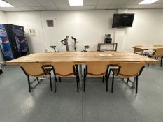 Industrial Canteen Table & Chairs - No Reserve