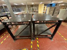 2 Black Warehouse Tables - No Reserve