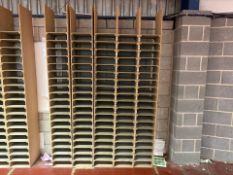 Set Of 5 Wooden Pigeon Hole Case - No Reserve