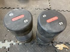 Pair Of 46Kg Dumbbells - No Reserve
