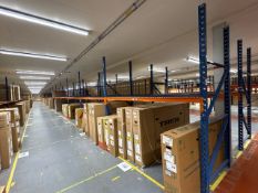 18 Bays Of Blue And Orange Boltless Racking - No Reserve