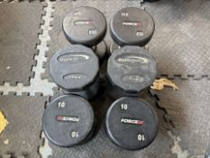 Group Of Assorted Dumbbells