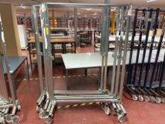 6 Steel Wheeled Clothes Rails - No Reserve