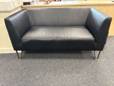 Faux Leather Sofa - No Reserve