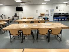 Industrial Canteen Table & Chairs - No Reserve