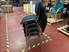 10 Black Fabric Chairs - No Reserve
