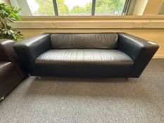 Faux Leather Sofa - No Reserve