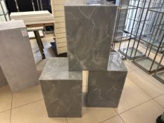 Trio Of Display Plinths - No Reserve