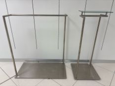 Pair Of Right Angle Clothing Rails - No Reserve