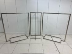 3 Stainless Steel Display Rails - No Reserve
