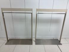 Pair Of Clothes Rails - No Reserve