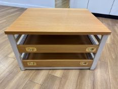 Coffee Table With Drawers - No Reserve