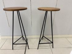 Pair Of Tall Sidetables - No Reserve
