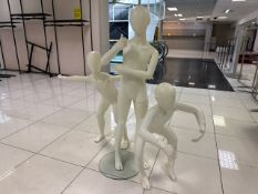 3 x Child Manaquins - No Reserve