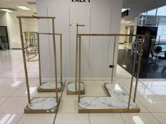 Set Of Gold / Marble Effect Merchandise Rails - No Reserve