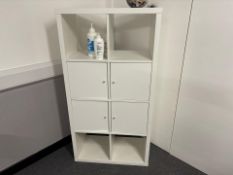 Rectangular White Lacquer Display