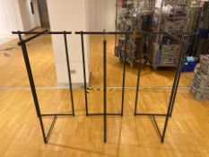 3 Industrial Steel Clothing Rails