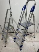 2 x Sets Of Stepladders, Werner 3 Tread & Bricotex 2 Step - No Reserve