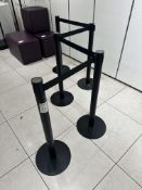 5 x Queue Barrier System Posts - No Reserve