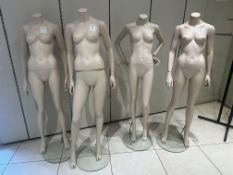 2 x Female Mannequins - No Reserve
