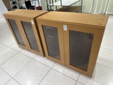2 x Glazed Cabinets - No Reserve