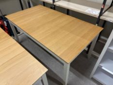 Oak Top Wooden Extendable Table