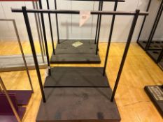 2 x Black Metal Frame Rail