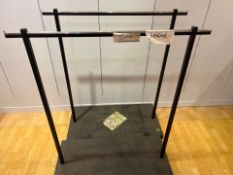 2 x Black Metal Frame Rail